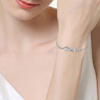 Silver Infinity Symbol Chain Bracelet for Women