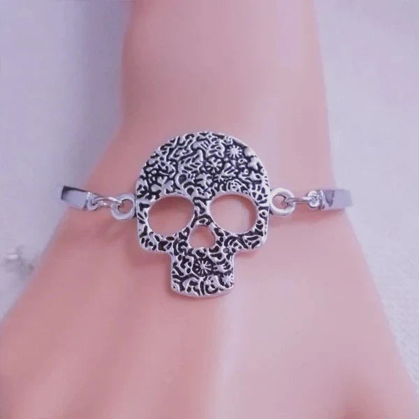 Skull Bracelet For Women silver