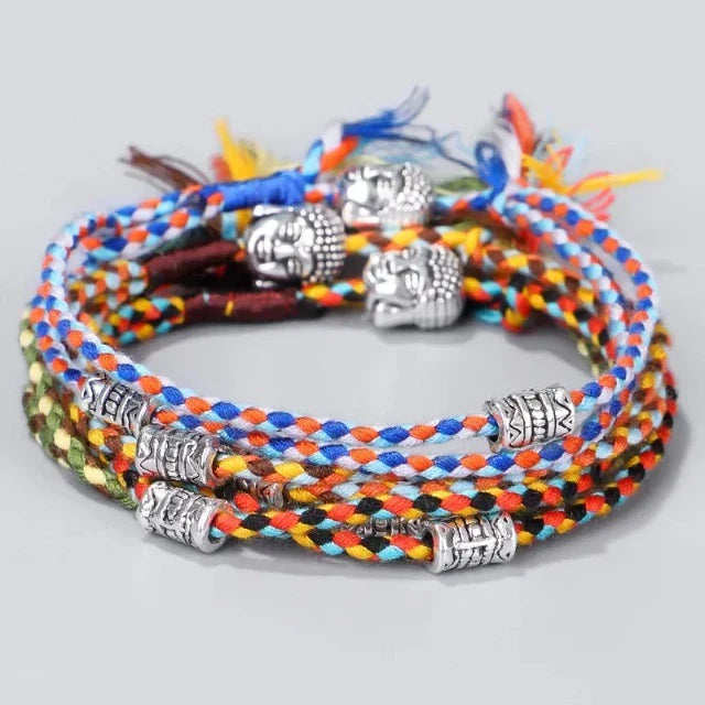 Tibetan Braided Lucky Charm Bracelet