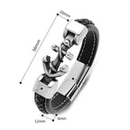 Anchor twisted bracelet