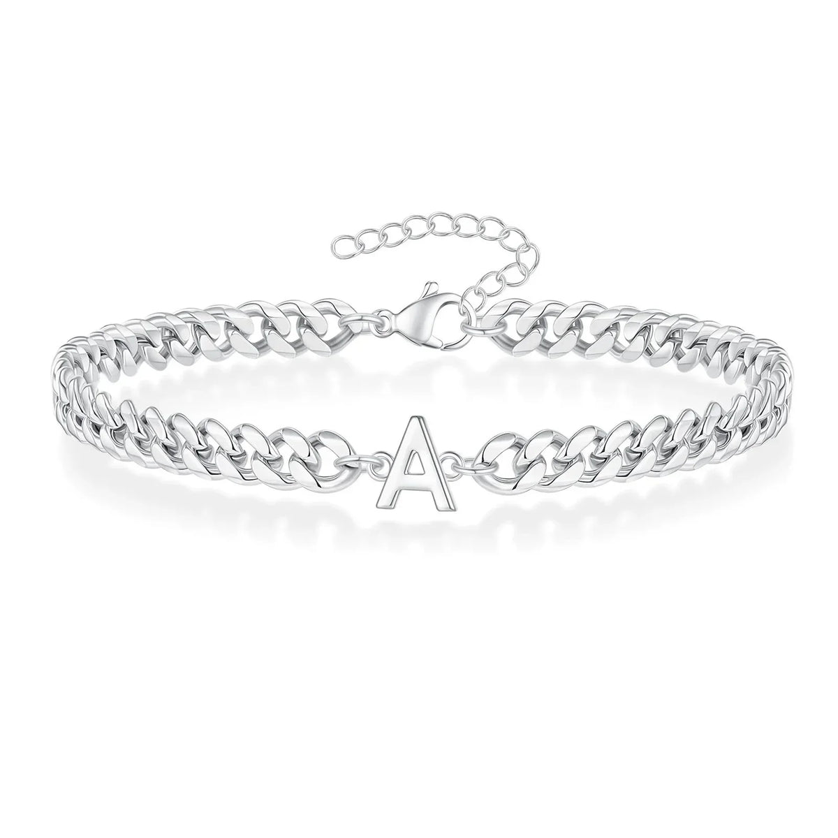 Twisted initial bracelet a