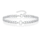 Twisted initial bracelet c