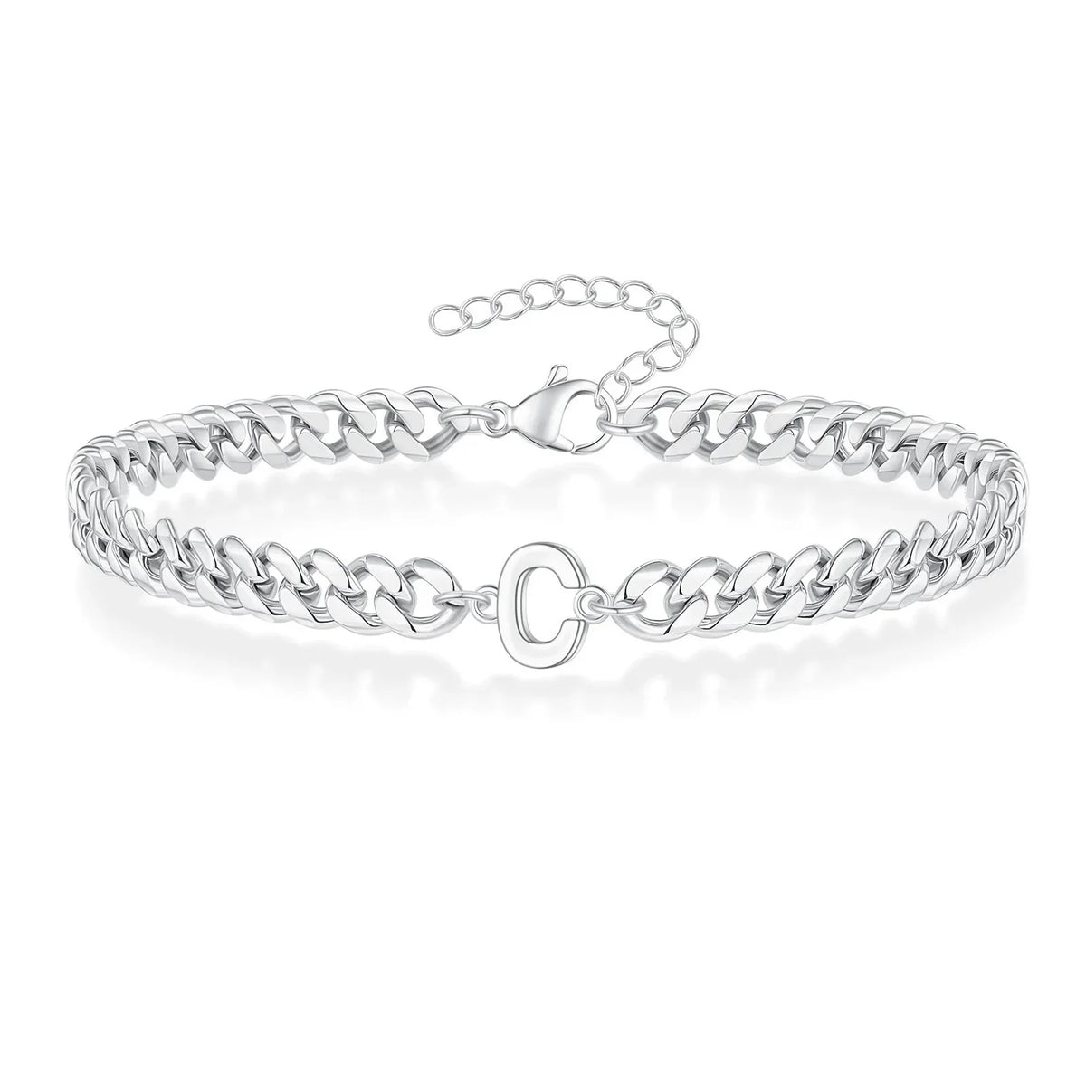 Twisted initial bracelet c