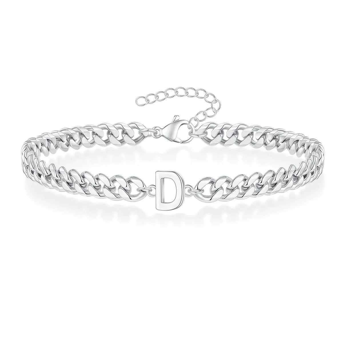 Twisted initial bracelet d