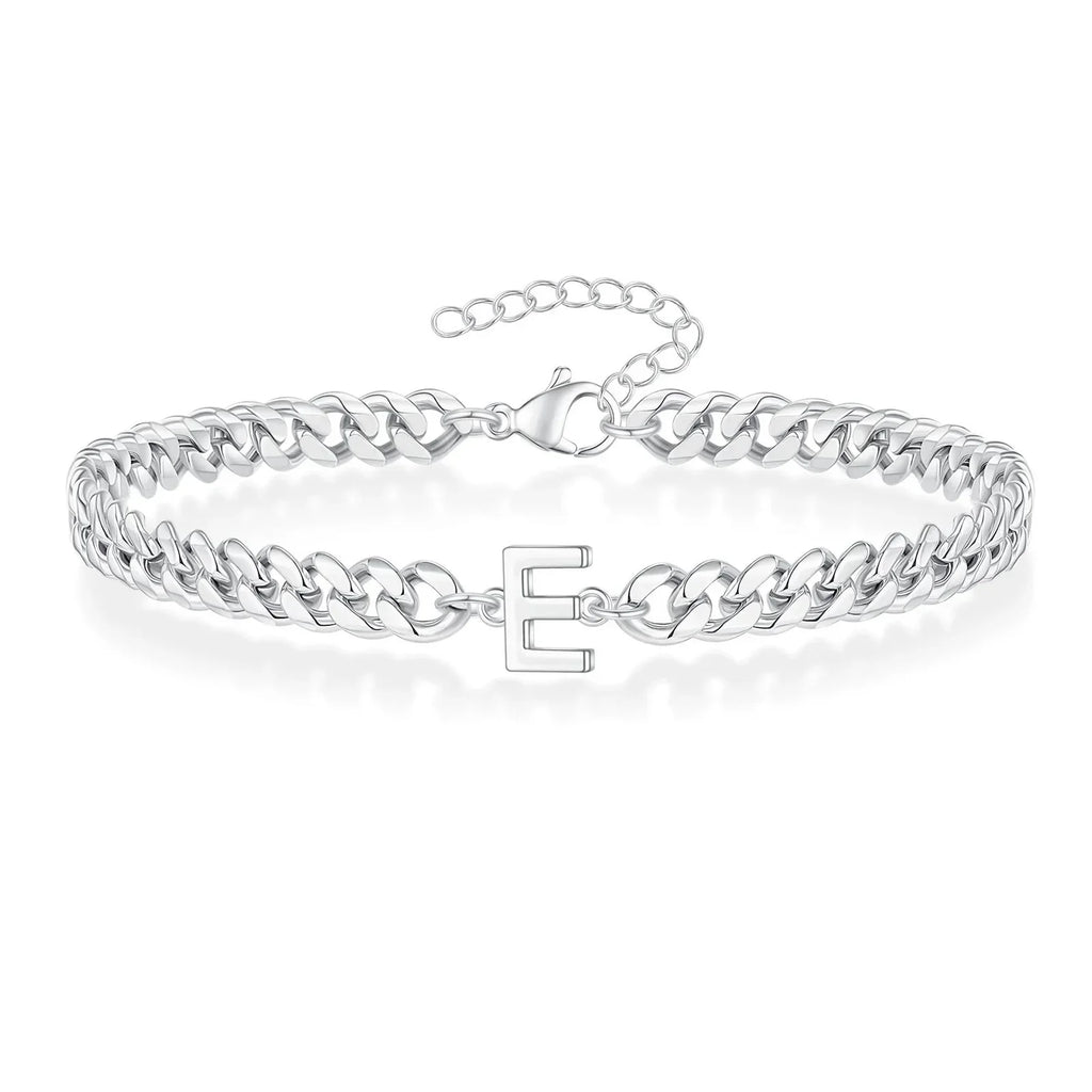 Twisted initial bracelet e