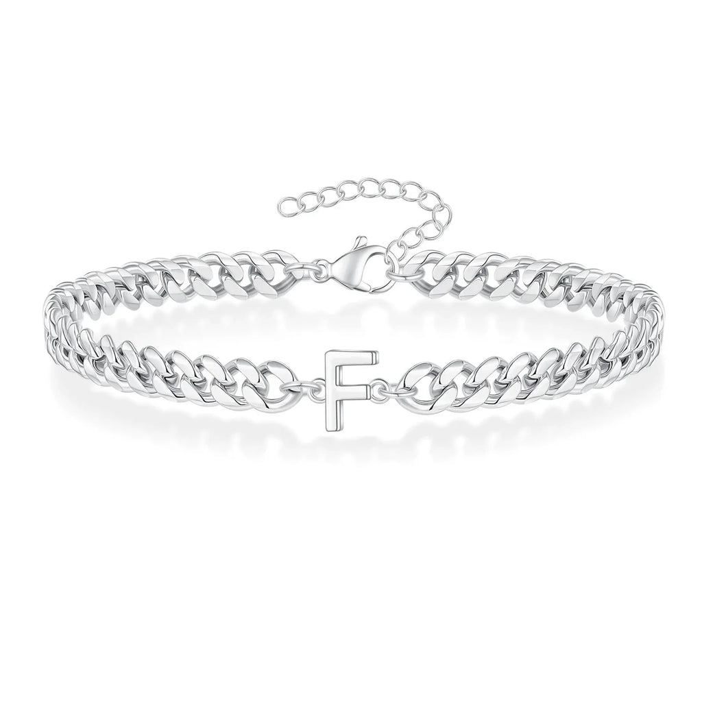 Twisted initial bracelet f