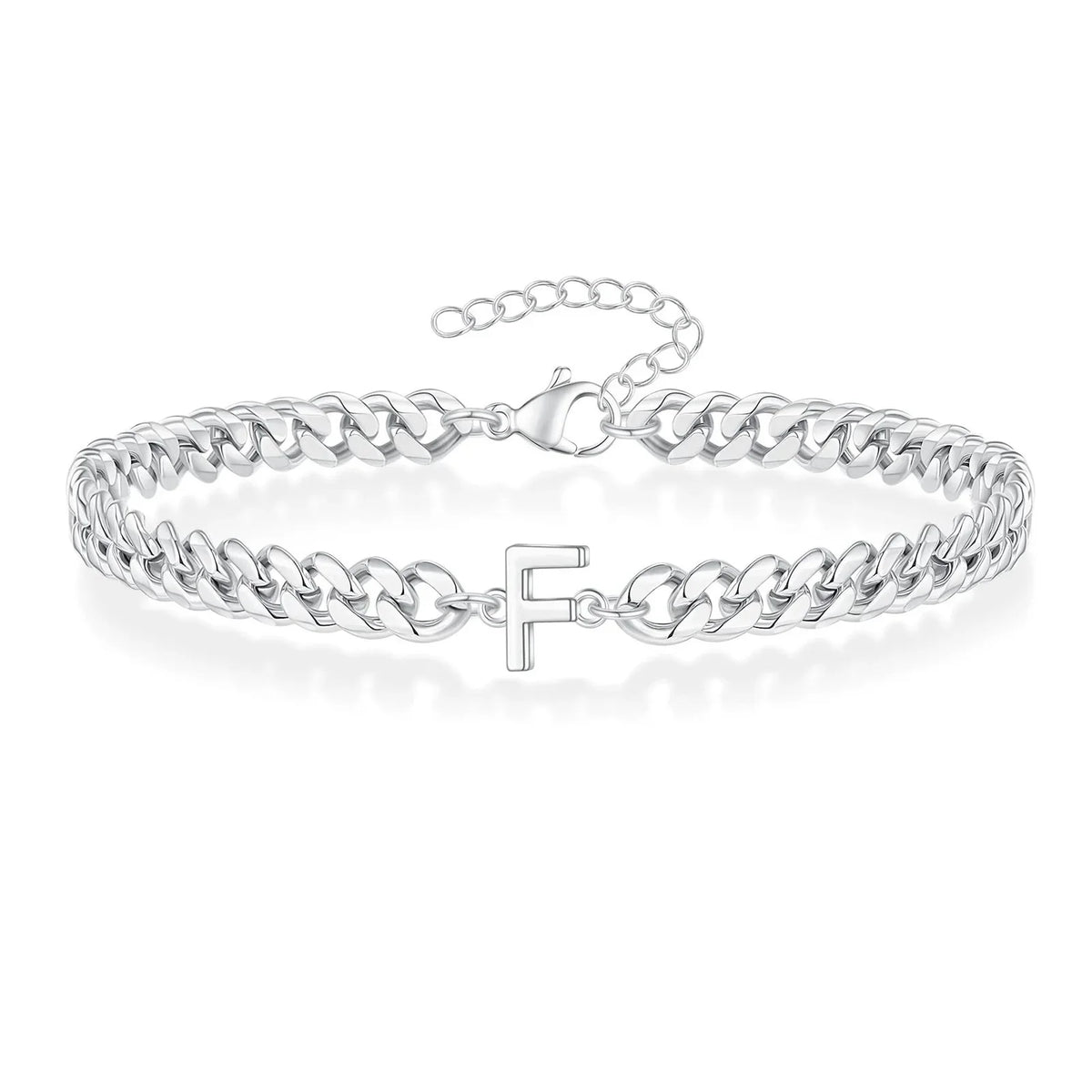 Twisted initial bracelet f