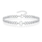 Twisted initial bracelet g