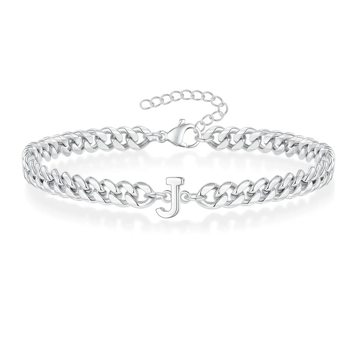 Twisted initial bracelet j