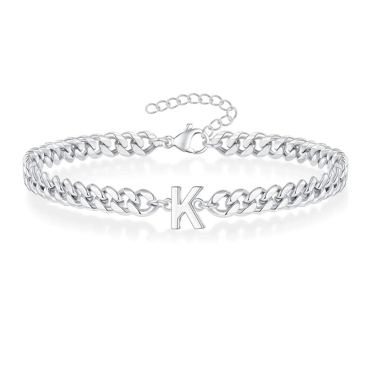 Twisted initial bracelet k