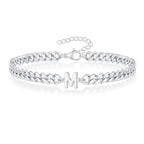 Twisted initial bracelet m