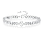 Twisted initial bracelet s