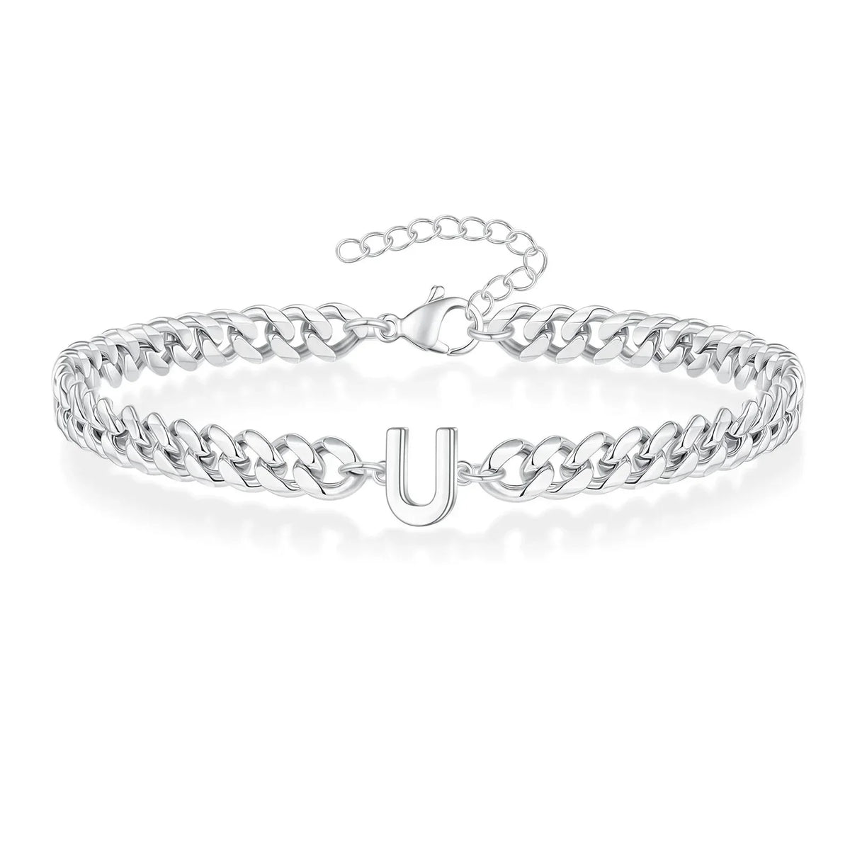 Twisted initial bracelet u