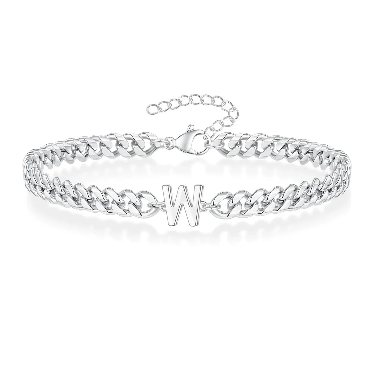 Twisted initial bracelet w