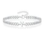 Twisted initial bracelet y