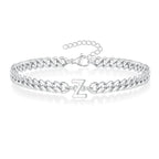 Twisted initial bracelet z