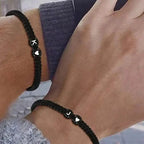 Braided initial bracelet j