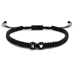 Braided initial bracelet n