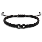 Braided initial bracelet r