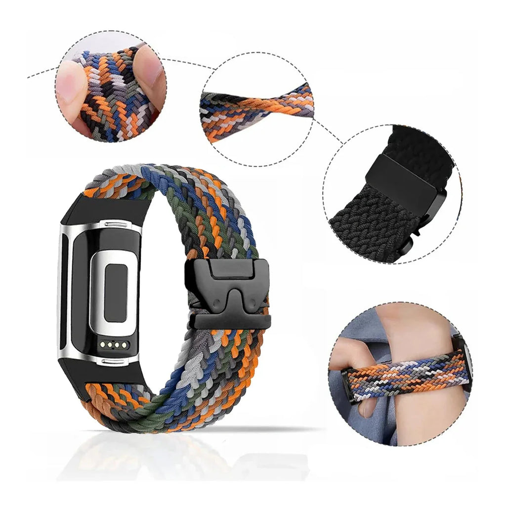 Braided watch band for Fitbit Charge 5, Charge 6