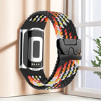 Braided watch band for Fitbit Charge 5, Charge 6 black multicolor