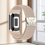 Braided watch band for Fitbit Charge 5, Charge 6 beige