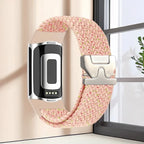 Braided watch band for Fitbit Charge 5, Charge 6 pink