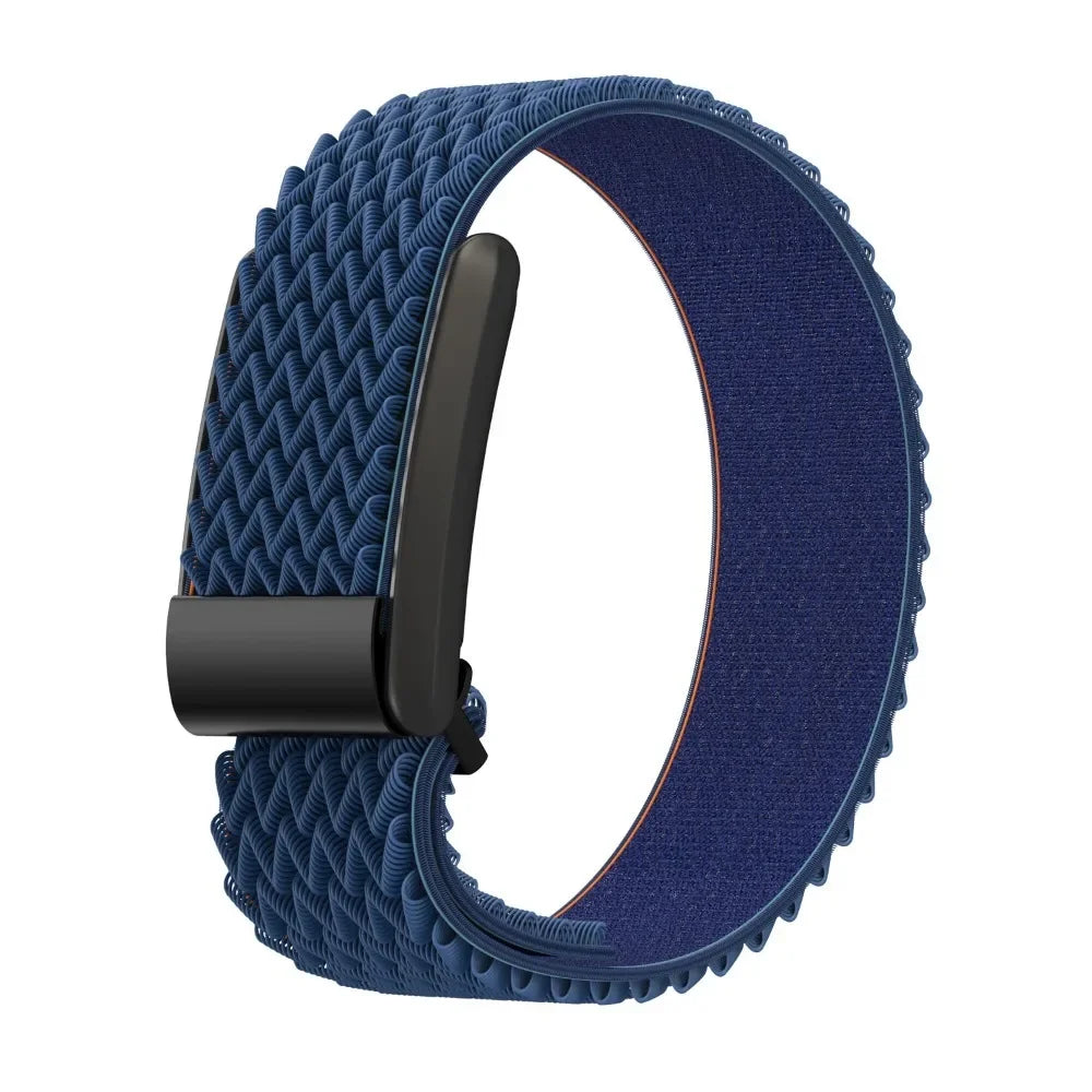 Blue nylon watch strap for Google Fitbit Air