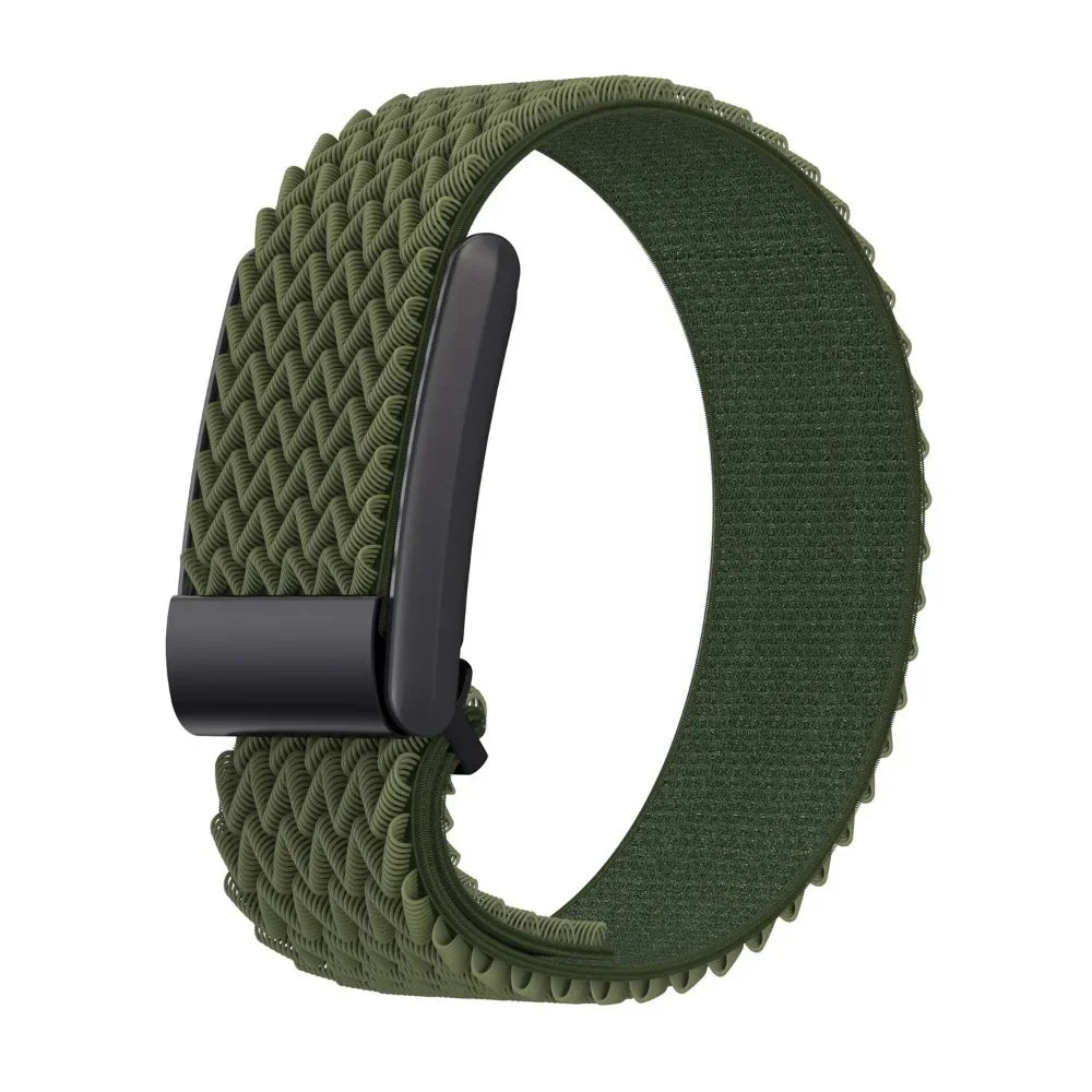 Green nylon watch strap for Google Fitbit Air