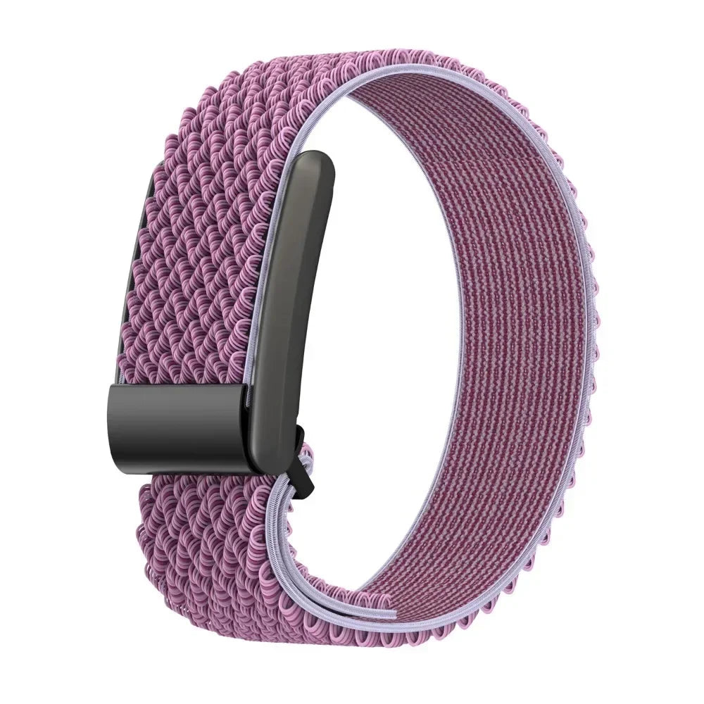 Purple nylon watch strap for Google Fitbit Air