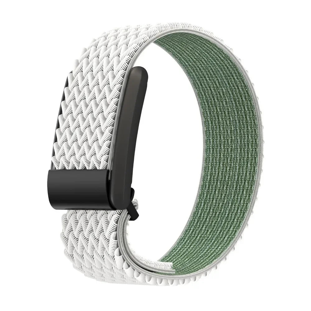 White nylon watch strap for Google Fitbit Air