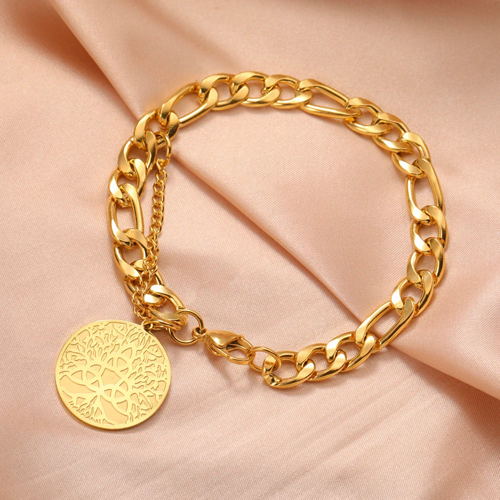 Triquetra Trinity Knot Bracelet gold