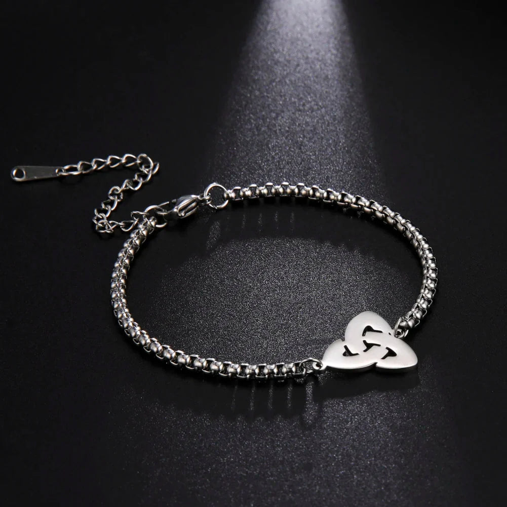 Triquetra Bracelet Irish Trinity Knot silver