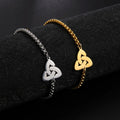 Triquetra Bracelet Irish Trinity Knot silver