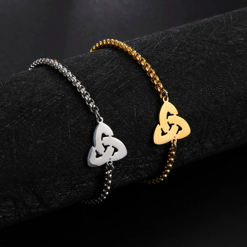 Triquetra Bracelet Irish Trinity Knot silver