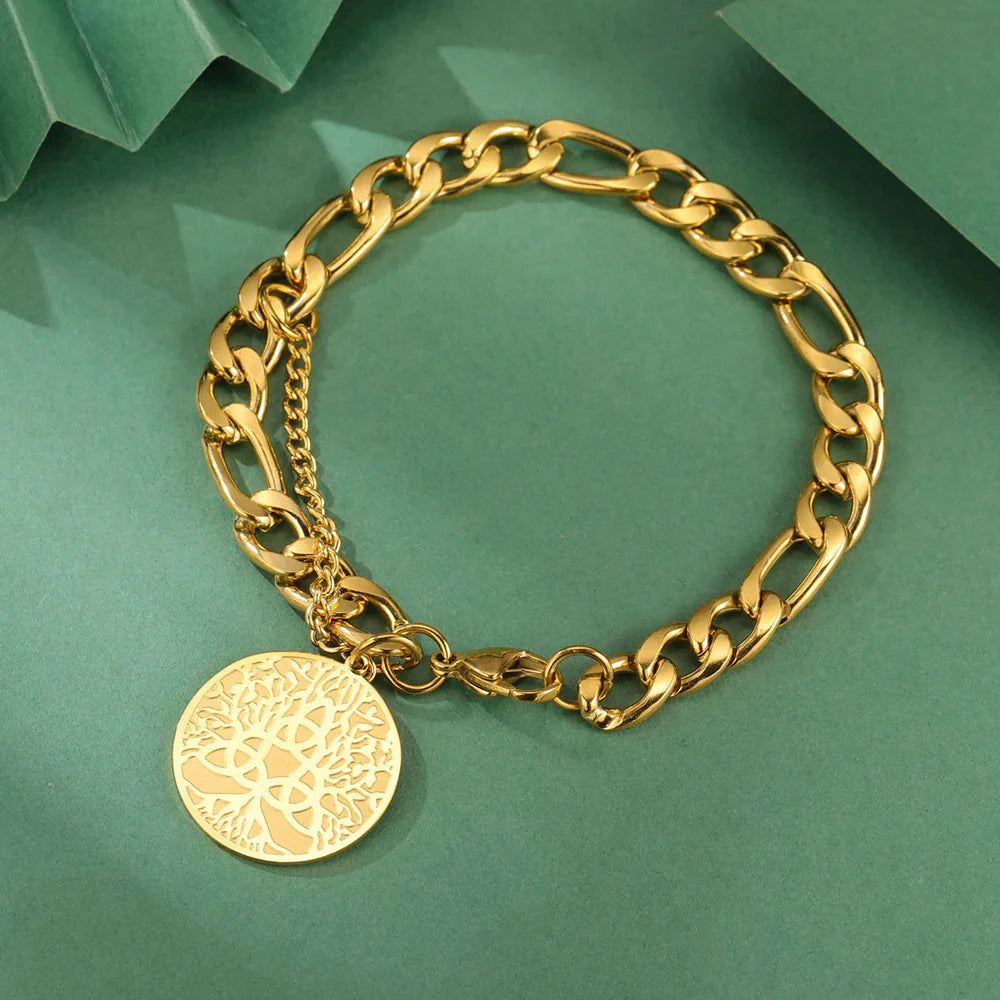 Triquetra Trinity Knot Bracelet gold