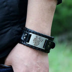 Viking Fenrir Wolf Bracelet silver