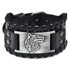Viking Fenrir Wolf Bracelet silver