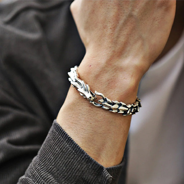 Viking Ouroboros Bracelet