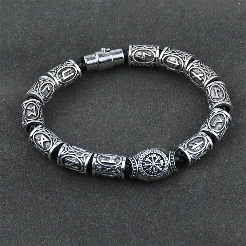 Viking Celtic Runes Bracelet silver