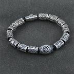 Viking Celtic Runes Bracelet silver