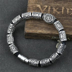 Viking Celtic Runes Bracelet silver