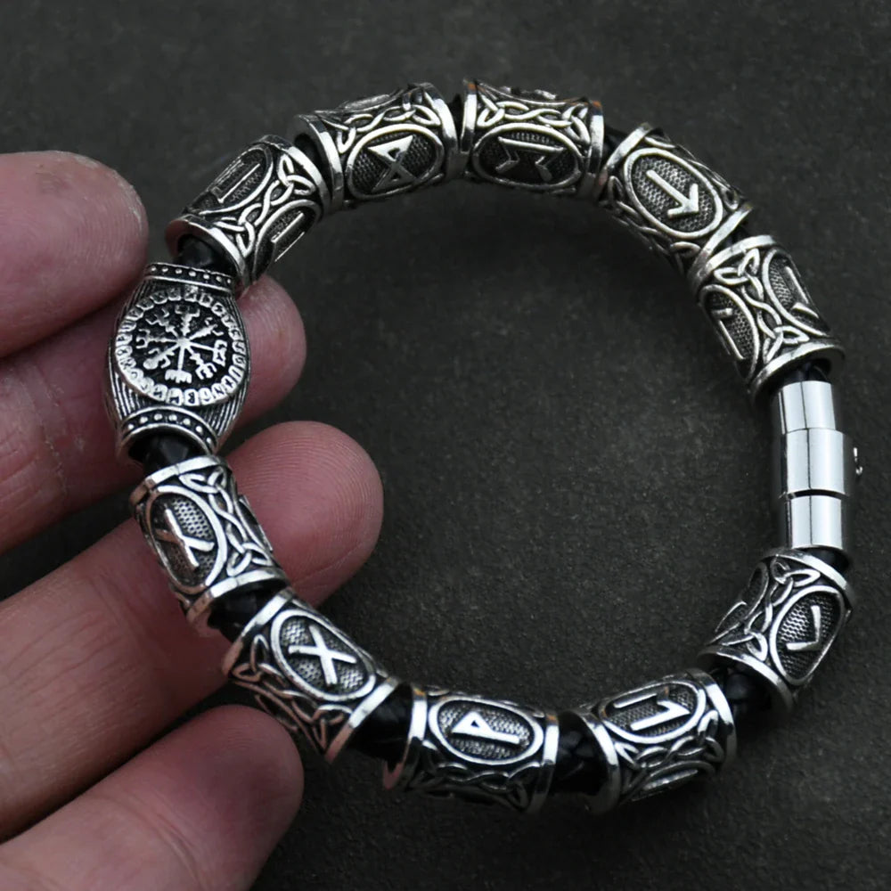 Viking Celtic Runes Bracelet silver