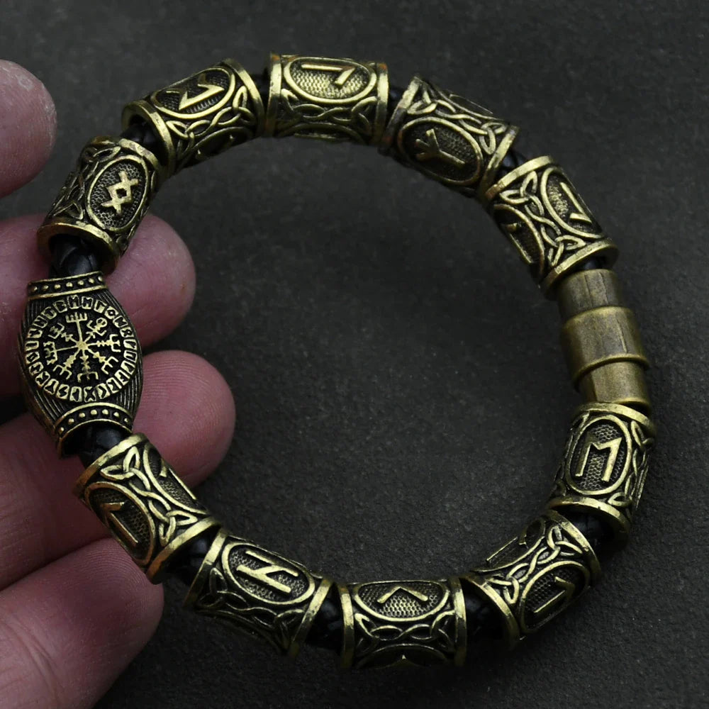 Viking Celtic Runes Bracelet bronze