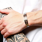 Adjustable Valknut Viking bracelet