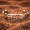Adjustable Valknut Viking bracelet