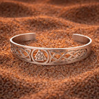 Adjustable Valknut Viking bracelet