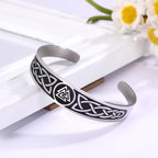 Adjustable Valknut Viking bracelet
