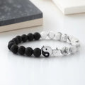 Two-tone Yin Yang Bracelet Men Women