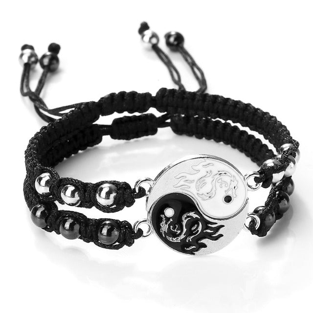 Yin Yang Separable Couple Bracelet Best Friends Men's Women's Chain